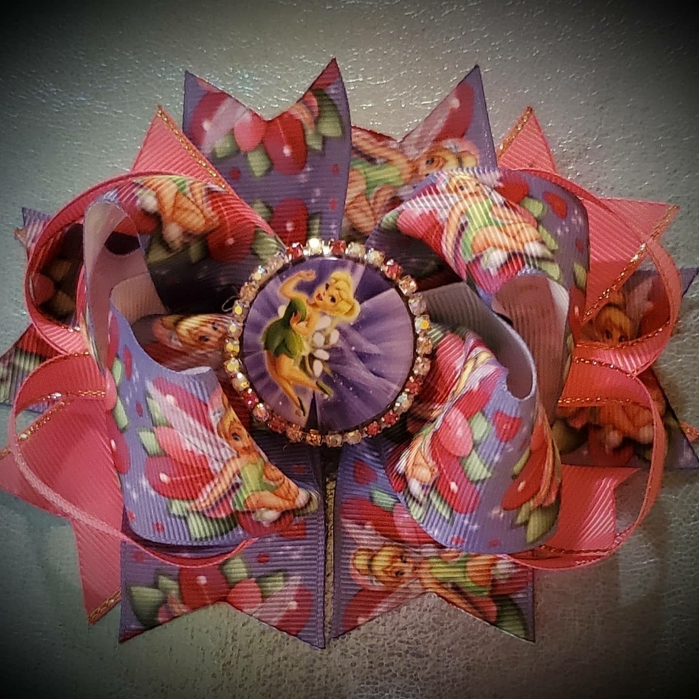 Tinkerbell Hair Bow